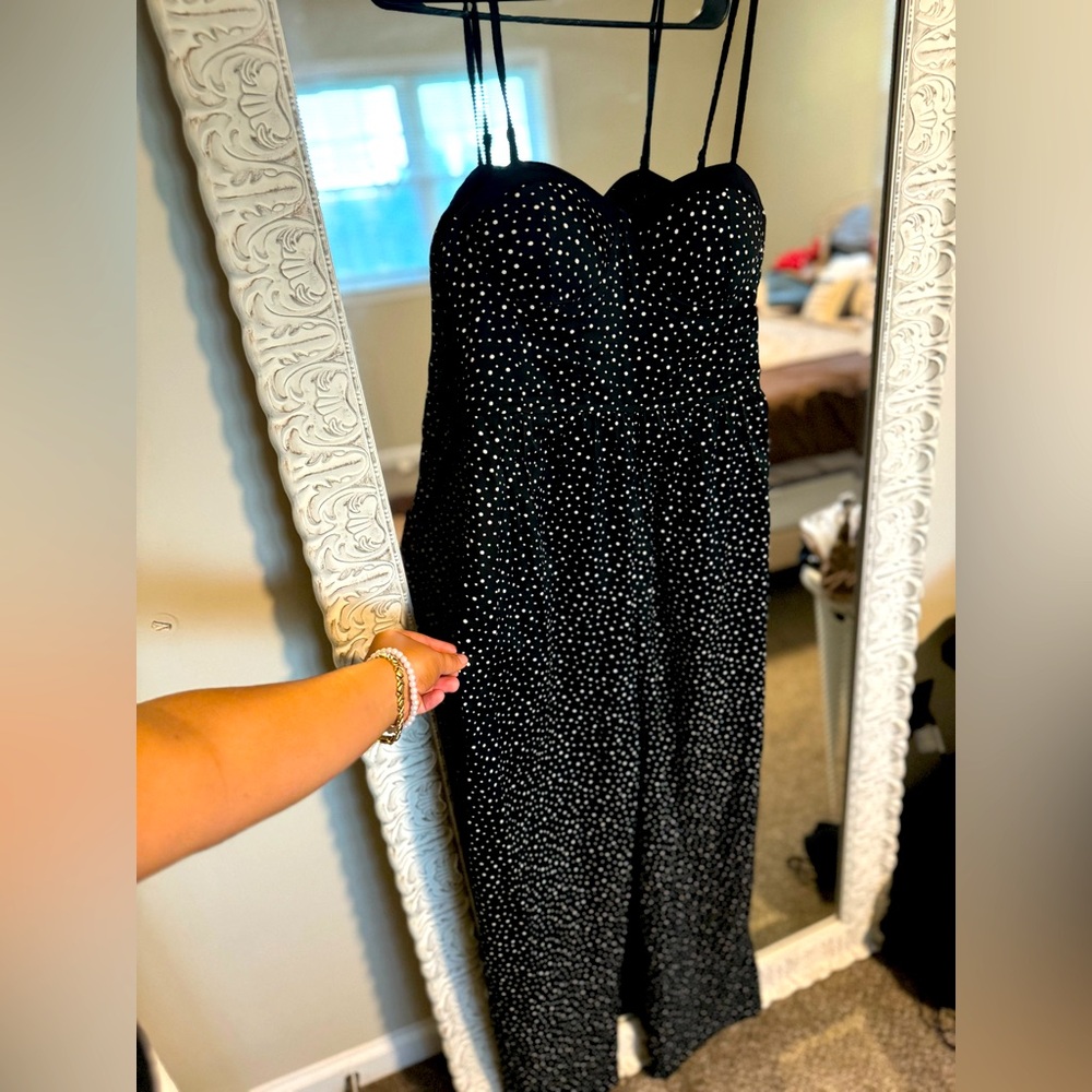 Polka Dot Jump Suit. Small.